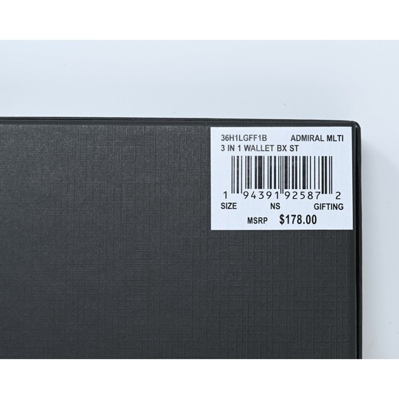 MICHAEL KORS 3 in 1 Wallet Box Set Signature/Stripe PVC Admiral Multi NWT $178 - Picture 5 of 6